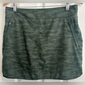 Orvis Skirt Skort Womens  Green Camo Sports Outdoor  Spandex Size Small